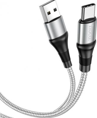 Кабель USB Type-C X50 1M 2.4A серый – фото 2