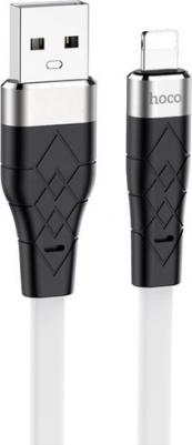 Кабель USB X53 Angel Lightning 8-pin, 1м, 2.4A, силикон (белый) – фото 1