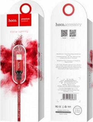 Кабель X14 Times Speed USB - Lightning 1.0m Red (6957531062837) – фото 9