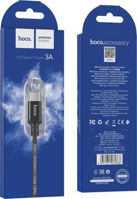 Кабель X14 USB Type Cm - USB*2.0 1м Black – фото 6