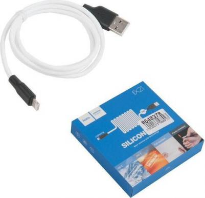 Кабель X21 Silicone USB - Lightning 1m White 6957531071365 – фото 7