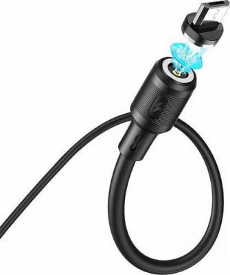 Магнитный кабель USB 2.0 A (m) - micro USB 2.0 B (m) 1м X52 Sereno - Черный