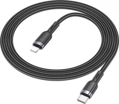 USB дата кабель Lightning, U117, 1.2м, черный – фото 2
