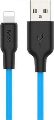 USB кабель X21 Lightning 8-pin синий, 1 м – фото 2