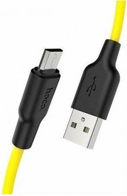 USB кабель X21 MicroUSB желтый, 1 м – фото 2