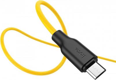 USB кабель X21 MicroUSB желтый, 1 м – фото 3