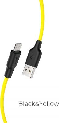 USB кабель X21 MicroUSB желтый, 1 м – фото 7