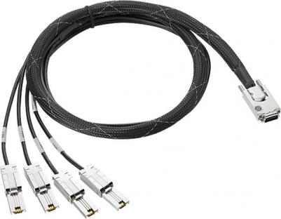 Кабель K2Q99A Mini SAS High Density to Dual 2-lane Mini SAS High Density External Fanout 1 Meter
