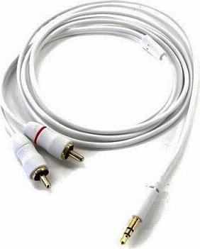 Кабель Star 2RCA - Jack 3.5, 5м White – фото 1