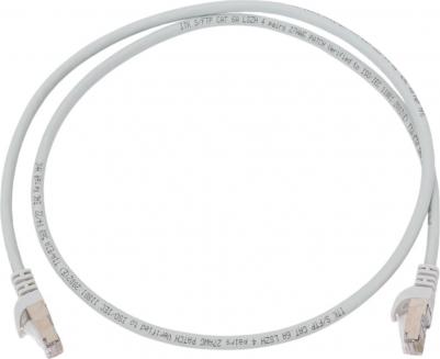 Коммутационный шнур кат.6A S/FTP LSZH 1м серый, цена за 1 шт