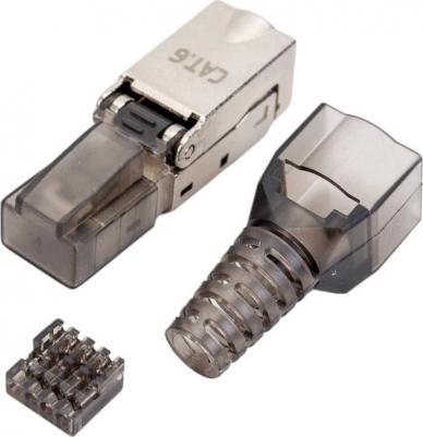 Разъём RJ-45 FTP для кабеля кат.6 полевая заделка, цена за 1 шт