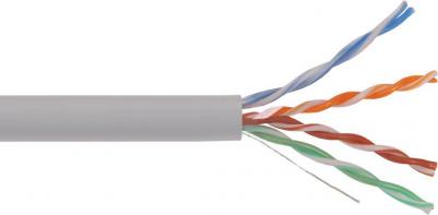 Витая пара U/UTP кат.5E 4х2х24AWG solid LSZH нг(А)-HF серый, цена за 1 упак – фото 6