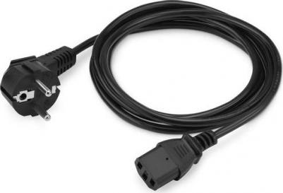 Кабель сетевой KP-PC-Euro-C13-1.5m, Евровилка - IEC C13, 1.5м, черный