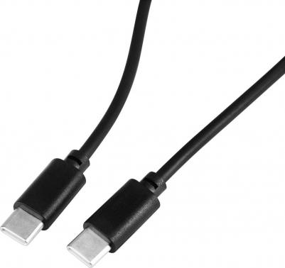Кабель USB Type-C-USB Type-C, 3А, 1.5 м, черный, KP-USBCC-3A-1.5m