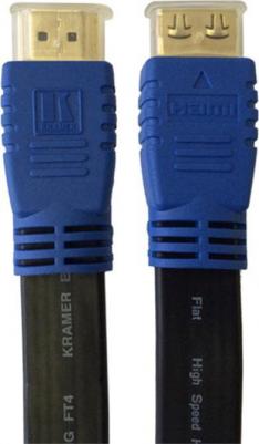 Кабель HDMI 1.8м C-HM/HM/FLAT/ETH-6 плоский черный – фото 1