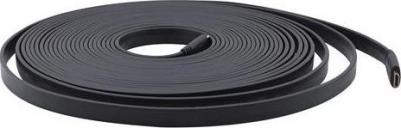 Кабель HDMI 1.8м C-HM/HM/FLAT/ETH-6 плоский черный – фото 4