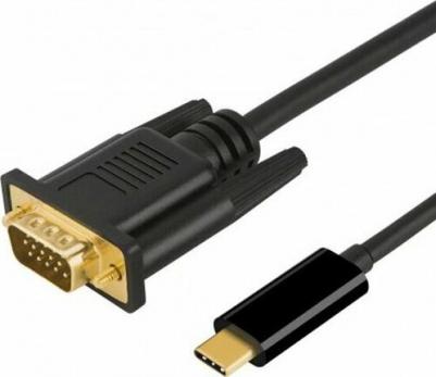 Кабель адаптер KS-415 USB-C на VGA 1.8м