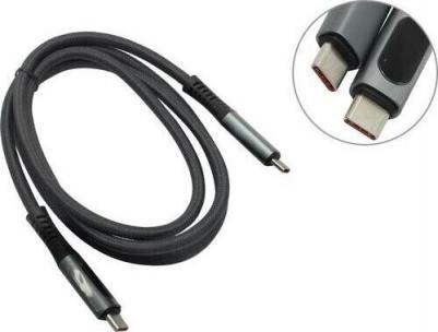 Кабель USB4 Type-C(m)-USB4 Type-C(m), экранированный, быстрая зарядка, 5A 1 м, черный