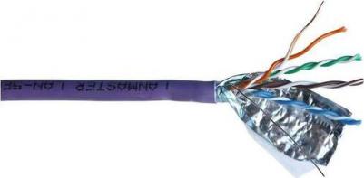 Кабель медный Кабель информационный LAN-5EFTP-HFLT-VI кат.5E FTP 4 пары 24AWG LSZH внутренний 305м фиолетовый
