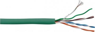 Кабель медный Кабель информационный LAN-5EUTP-HFLT-GN кат.5E UTP 4 пары 24AWG LSZH внутренний 305м зеленый – фото 2