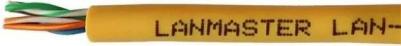 Кабель медный Кабель информационный LAN-5EUTP-HFLT-YL кат.5E UTP 4 пары 24AWG LSZH внутренний 305м желтый