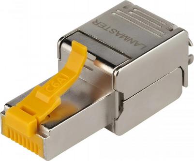Коннектор LAN-TMP-S6A полев.RJ45 кат.6A STP бел