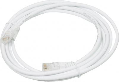 Патч-корд вилка RJ-45, вилка RJ-45, кат.5E, LSZH, 3м, белый [lan-pc45/u5e-3.0-wh] – фото 1