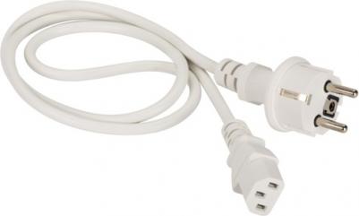 Шнур питания C13-Schuko прямая, 3х0.75, 220В, 10А, красный, 1.8 метра