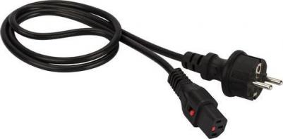 Шнур питания LAN-PP13L/SH-2.0-BK C13-Schuko проводник.:3x0.75мм2 2м 220В 10А черный – фото 1