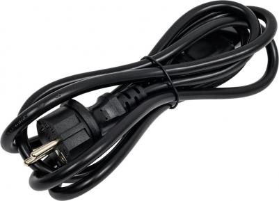 Шнур питания с блокировкой C19-Schuko, 3х1.5, 220В, 16А, черный, 2 метра LAN-PP19L/SH-2.0-BK