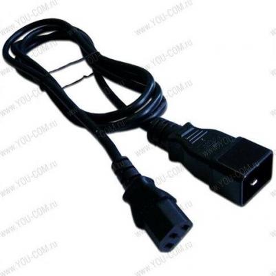 Шнур питания С13-C20, 3х0.75, 220В, 10А, черный, 2 метра – фото 2