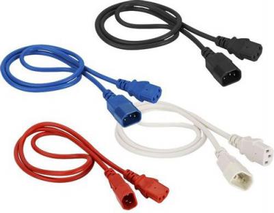 Шнур питания Шнур питания C13-C14, 3х0.75, 220В, 10А, черный, 7 метров – фото 1