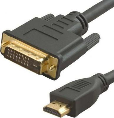 Кабель аудио-видео Lazco WH-141 HDMI (m)/DVI-D(m) 15м. Позолоченные контакты черный )