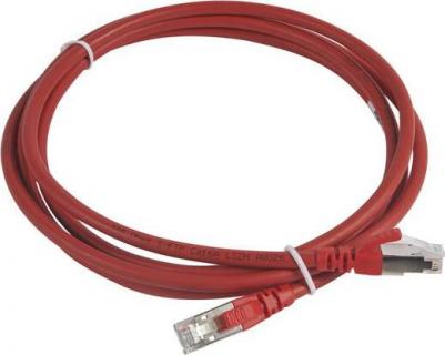 Коммутационный шнур RJ 45 - категория 6а - S/FTP - LSZH - экранированный - 2 м - красный 051871