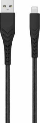 USB кабель Type-A на Lightning MFI черный 1м (LALm10-BK) – фото 2