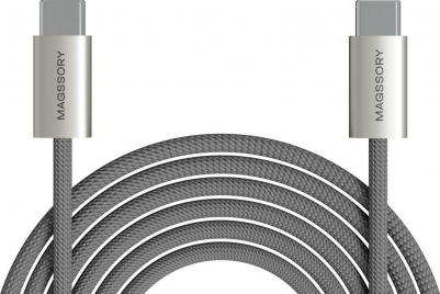 Кабель USB-C, 2.4м, 60Вт титан