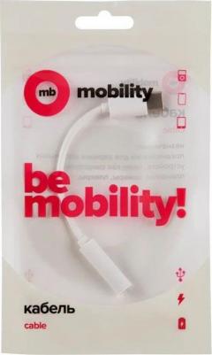 Адаптер-переходник MB Type C – Jack 3,5 мм белый – фото 4