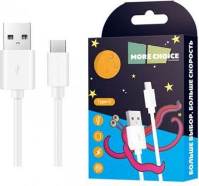 Дата-кабель K13a USB 2.1A для Type-C TPE 1м White – фото 2