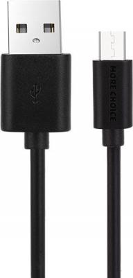 Дата-кабель K13m USB 2.1A для micro USB TPE 1м Black – фото 2