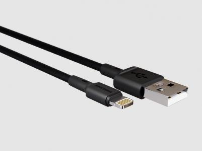 Дата-кабель K14i TPE 2.0A Lightning 8-pin Black USB 0.25m – фото 3