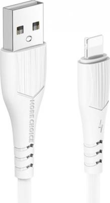 Дата-кабель K22i USB 2.4A для Lightning 8-pin TPE 1м White