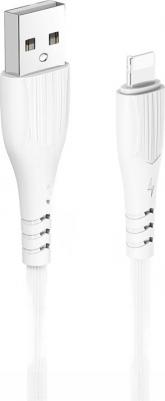 Дата-кабель K22i USB 2.4A для Lightning 8-pin TPE 1м White – фото 2