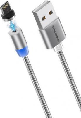 Кабель K61Si 1м Dark Grey Smart USB 2.4A для Apple 8-pin Magnetic серый – фото 3