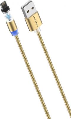 Кабель K61Si 1м Gold Smart USB 2.4A для Apple 8-pin Magnetic золотой – фото 2