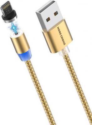 Кабель K61Si 1м Gold Smart USB 2.4A для Apple 8-pin Magnetic золотой – фото 4
