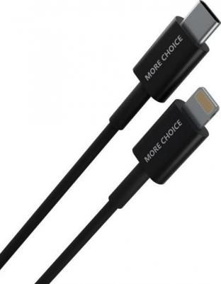 Кабель K71Si Smart USB 2.4A PD быстрая зарядка для Apple 8-pin Type-C 1м черный – фото 3