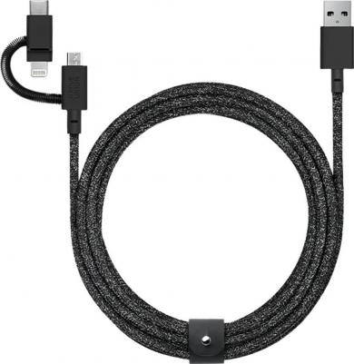 Кабель BELT-KV-ULC-CS-BLK Belt Cable, 2 м, чёрный