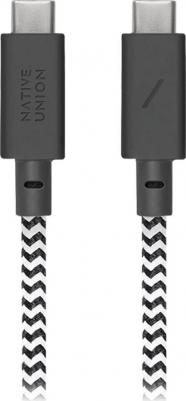 Зарядный кабель Amchor Cable Type-C/Type-C, 3 метра, 240 Вт, зебра – фото 1