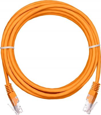 Патч-корд UTP кат.5e, 2 м, RJ45-RJ45, оранжевый, CU, 10 шт
