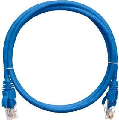 Патч-корд UTP кат.5e, 3 м, RJ45-RJ45, синий, CU, (NMC-PC4UD55B-030-BL) – фото 1